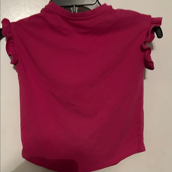 Crown & Ivy Fuchsia Tee with Floral Elephant - Picture 2 of 3